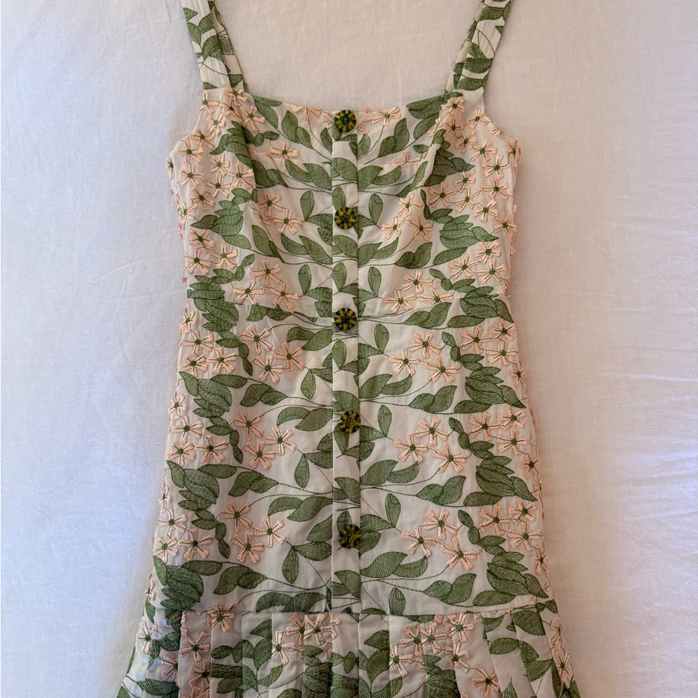 ALEXIS Floral Sundress with Button Accents